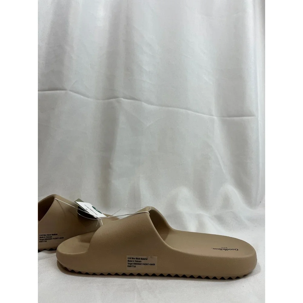 Goodfellow & Co Mens Tan Khaki Slide Sandals Size 9 F425071-Q4/23‎